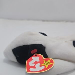 Ty Beanie Baby Plush Dog Toy - Black and White